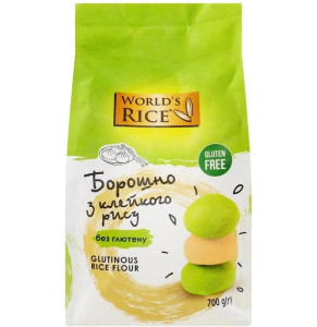 Борошно з клейкого рису World's Rice Glutinous 700 г