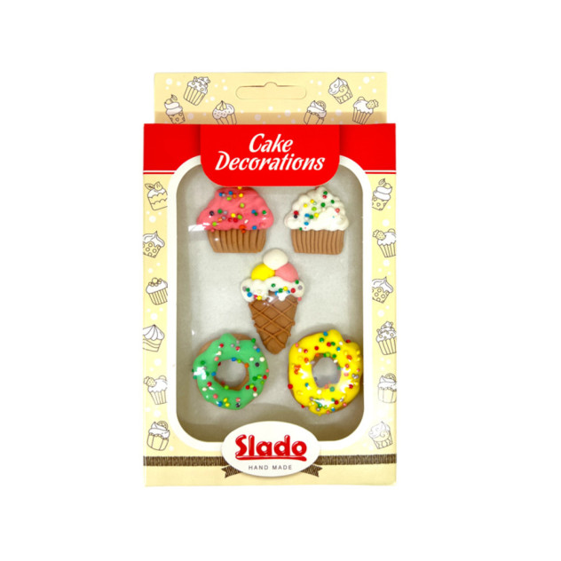 Набір кондитерських цукрових фігурок “Морозиво преміум”