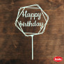 Білий топер ХДФ №05 “Happy Birthday”