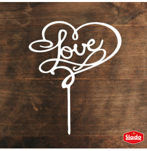 Білий топер ХДФ №10 “Love”