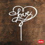 Білий топер ХДФ №10 “Love”