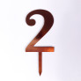 Топпер з картону "2" золото