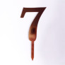 Топпер з картону "7" золото