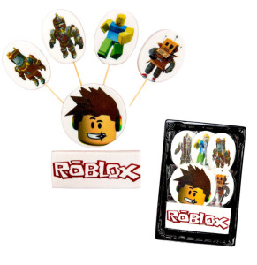 Набір кондитерських цукрових прикрас “Roblox”