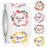 Наклейки в рулоні ∅-25 мм (500 шт.) "Thank you"