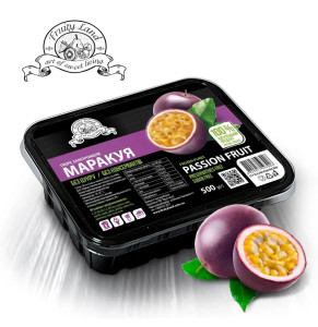 Пюре з маракуйї з кісточками Fruityland заморожене без цукру,500 г