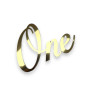 Золотий топер з полістиролу “One”