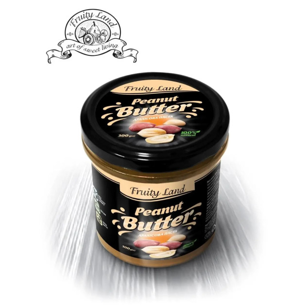 Арахісова паста 100% Fruity Land натуральна без добавок,300г
