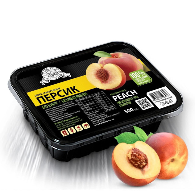 Пюре персикове Fruityland заморожене без цукру,500 г