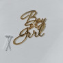 Бічний топер акриловий Boy or Girl (Хлопчик чи дівчинка) Золото