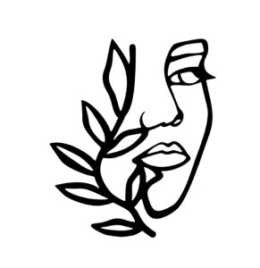 Чорний топер ХДФ №11 “Обличчя”