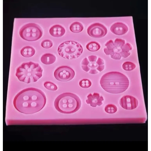 Силіконовий молд Гудзики асорті