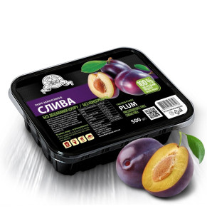 Слива пюре FruityLand заморожене без цукру, 500 г