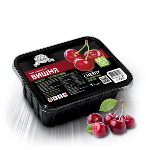 Пюре вишневе Fruityland заморожене без цукру, 1000 г