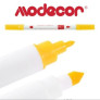 Маркер харчовий двосторонній Modecor жовтий