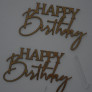 Топпер з картону Happy Birthday золото