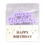 Свічки на торт "Happy Birthday" лавандові