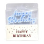 Свічки на торт "Happy Birthday" блакитні