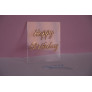 Бічний топер акриловий Happy Birthday (З днем народження) Золото