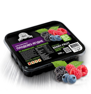 Плодово-ягідне пюре Fruityland заморожене без цукру,500 г