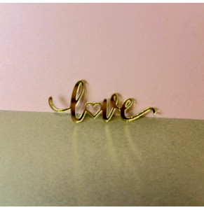Бічний топер акриловий Love Золото